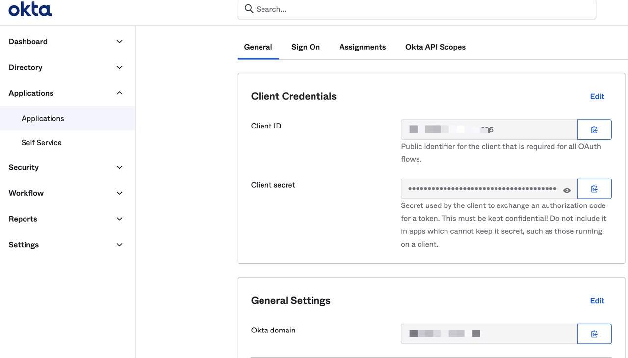Get configuration info